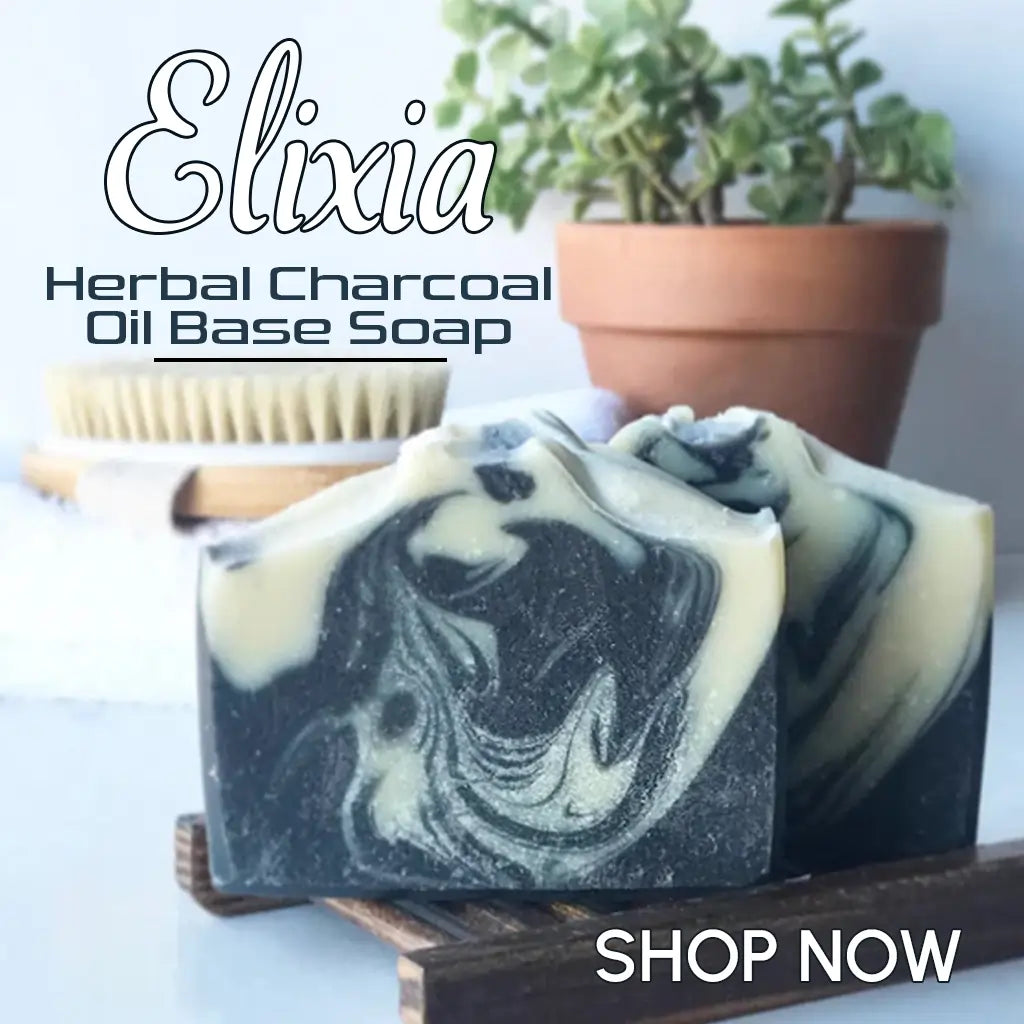 Elixia Herbal Charcoal Oil Base Soap